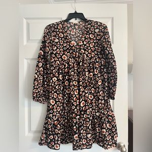 143 Story Animal Print Babydoll Dress - Size medium